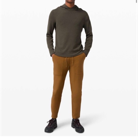 Lululemon Mens bowline pant utilitech brown Sz Small - Picture 1 of 10